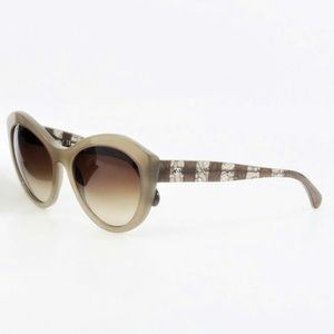 Chanel Beige Lace Sunglasses Ch 5294